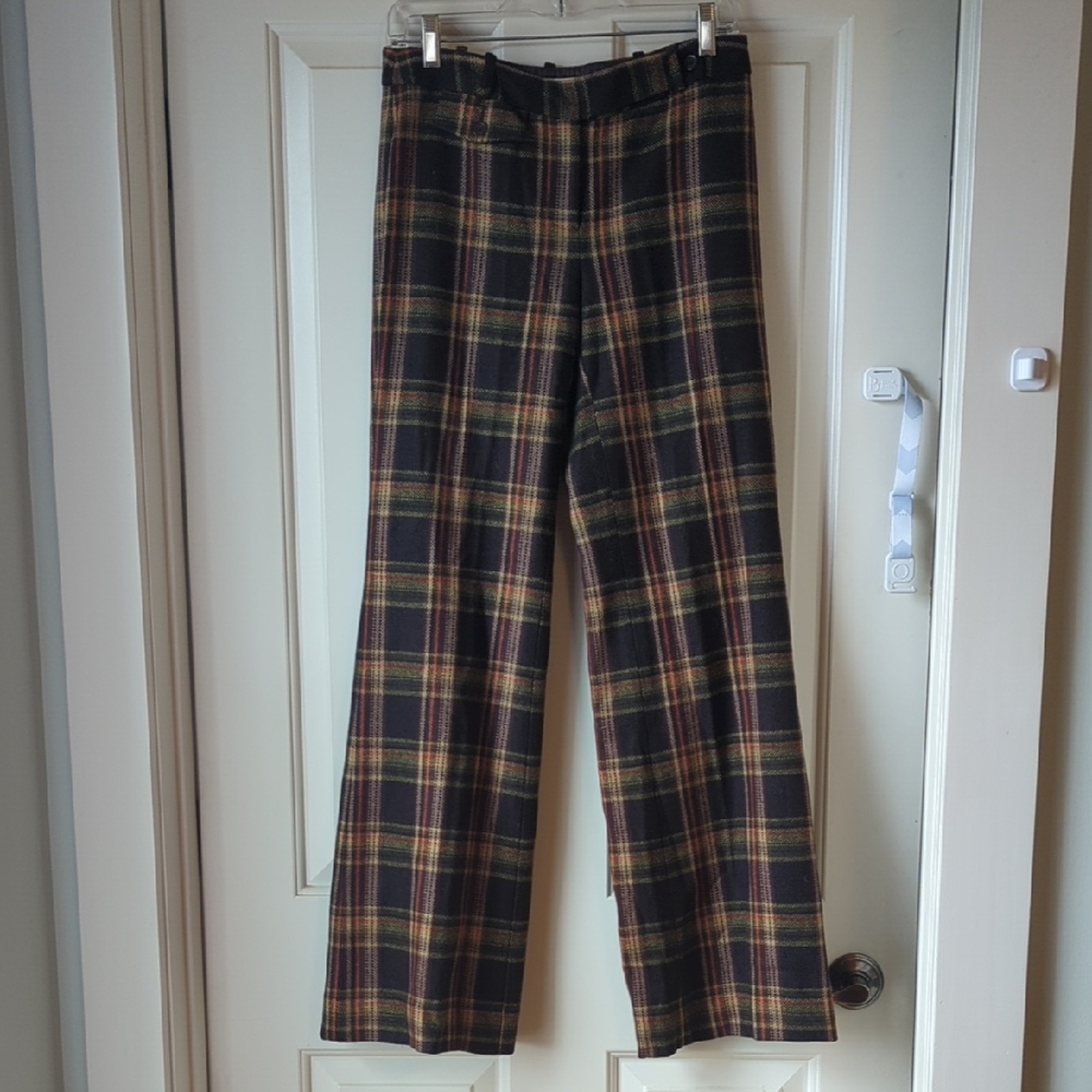 MICHAEL Michael Kors Wool Blend Plaid Pants